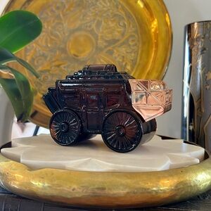 Vintage 1970’s Avon Stagecoach Oland Aftershave Carriage Decanter Glass Bottle